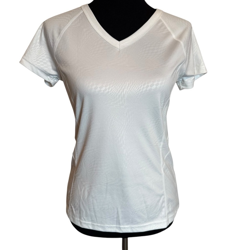 NEW W/O Tag WHITE TEK GEAR SIZE SMALL athletic top